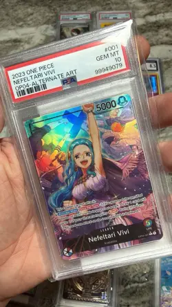 ONE PIECE - NEFELTARI VIVI OP04-001 ALTERNATE ART - leader - ENG - PSA 10 - Image 1