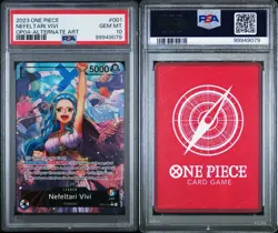 ONE PIECE - NEFELTARI VIVI OP04-001 ALTERNATE ART - leader - ENG - PSA 10 - Image 4