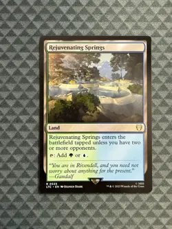 MTG Revenating Springs #0325 Rare Commander: The Lord of the Rings (LTR) - Image 1