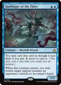 Harbinger of the Tides - Near Mint MTG Foundations - Image 1