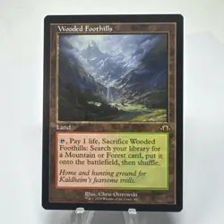 MTG 1x RETRO Wooded Foothills # 441 Modern Horizons 3 Magic the Gathering x1 NM - Image 1