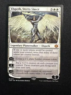 Elspeth, Storm Slayer M #0011 Magic Tarkir Dragonstorm Mythic MTG - Image 2