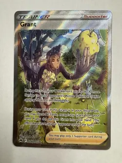 Grant GG62/GG70 Crown Zenith Ultra Rare Full Art Supporter Pokemon - Image 3