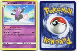 GRUMPIG 42/111 UNCOMMON CRIMSON INVASION POKEMON LP - Image 3