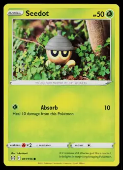 SEEDOT 011/196 COMMON LOST ORIGIN POKEMON NM - Image 1
