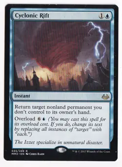 MTG - Cyclonic Rift - Return to Ravnica - Light Play - Normal - Image 1