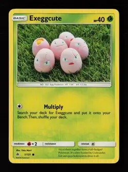 Exeggcute 1/131 Common Yuka Morii Forbidden Light Pokemon Cards - Image 1