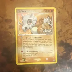 Nintendo Pokemon TCG Cubone 59/109 Team Rocket Returns Reverse Holo English 2004 - Image 1