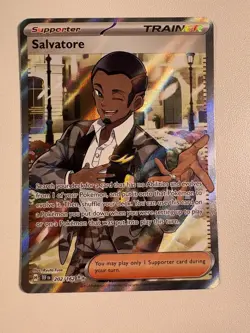 Salvatore 202/162 SV05 Temporal Forces Double Rare Full Art Pokemon TCG NM - Image 1