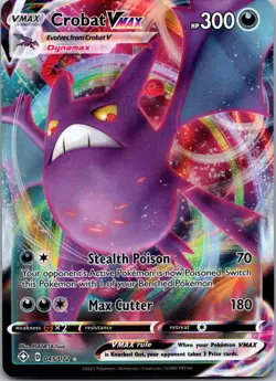 Crobat VMAX 045/072 Holo VMAX Rare Shining Fates Pokemon Near Mint - Image 1