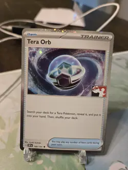 Pokemon TCG Stamped Play! Prize Pack Series 7 Tera Orb 189/191 Cosmo Holo - NM - Image 1