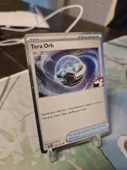 Pokemon TCG Stamped Play! Prize Pack Series 7 Tera Orb 189/191 Cosmo Holo - NM - Image 2