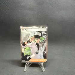 163/086 N’s Plan IR BLACK BOLT POKEMON TRAINER - Full Art Illustration Rare NM+ - Image 1