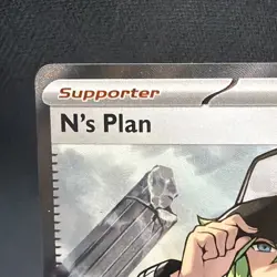 163/086 N’s Plan IR BLACK BOLT POKEMON TRAINER - Full Art Illustration Rare NM+ - Image 3