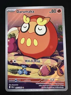 Darumaka 097/086 Pokemon Black Bolt Illustration Rare Full Art Holo NM - Image 1