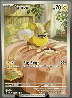 Yamper 099/094 Phantasmal Flames Illustration Rare Pokemon NM/M - Image 1