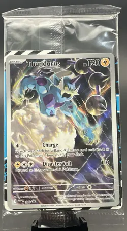 Thundurus SV209 Black Star Promo Sealed Black Bolt ETB Pokemon TCG NM - Image 1