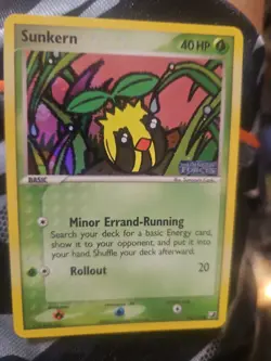 Sunkern 76/115 Common Unseen Forces Pokemon Reverse Holo Lightly Played - Image 1