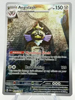 Aegislash 210/182 Holo Illustration Rare Pokemon TCG Paradox Rift - Image 1