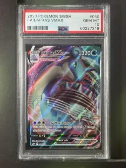 Lapras Vmax #050 2020 Pokemon Sword & Shield PSA 10 250001 - Image 1