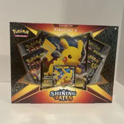 Pokemon TCG Shining Fates Pikachu V Collection Box Brand New Factory Sealed - Image 1