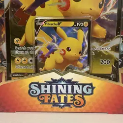 Pokemon TCG Shining Fates Pikachu V Collection Box Brand New Factory Sealed - Image 2