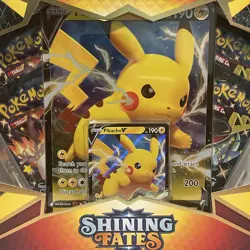 Pokemon TCG Shining Fates Pikachu V Collection Box Brand New Factory Sealed - Image 3