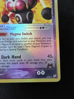 Team Magma's Claydol 8/95 Reverse Holo Pokemon Tcg Vintage Mid Era Minty - Image 3