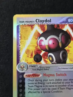 Team Magma's Claydol 8/95 Reverse Holo Pokemon Tcg Vintage Mid Era Minty - Image 4