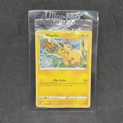 New Pokemon TCG Pikachu Cosmos Holo Snowflake Stamped Promo 049/195 Sealed NM - Image 2