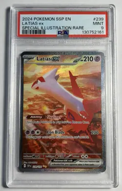Latias Ex Pokemon Ssp En-Surging Sparks 239 NM PSA 9 - Image 1