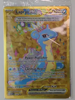 Lapras EX Gold Rare SVP164 Black Star Promo SEALED Near Mint Deutsch Pokemon - Image 1