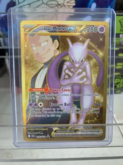 Pokemon Team Rockets Mewtwo Ex Destined Rivals Hyper Rare 240/182 - Image 1