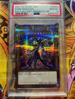 PSA 10 Dark Magician Alt Art Prismatic Secret Rare PAC1 JP004 Yu-Gi-Oh! - Image 1