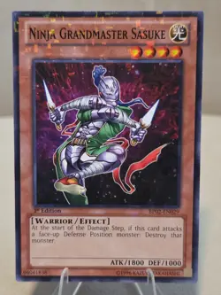 Yugioh Ninja Grandmaster Sasuke (Mosaic Rare) BP02-EN029 1st Edition - Image 1