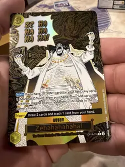 Zehahahahaha! One Piece TCG Card OP16 (Alternate Art) The Time Of Battle Is Now - Image 4