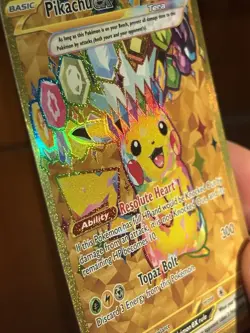 Pikachu EX 247/191 Sv08: Surging Sparks Holo Gold Hyper Rare Card Very Clean ! - Image 2