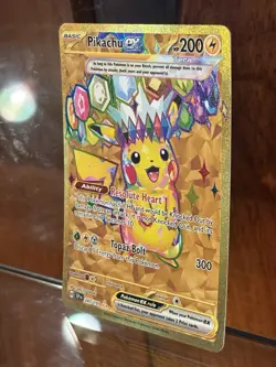 Pikachu EX 247/191 Sv08: Surging Sparks Holo Gold Hyper Rare Card Very Clean ! - Image 4