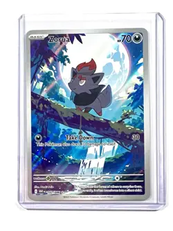 2025 Zorua 142/086 Illustration Rare IR Holo White Flare Pokemon TCG Card - Image 3