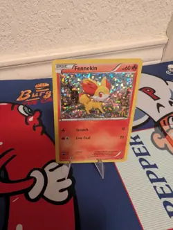 McDonald's Fennekin 3/12 Holo Foil Pokemon TCG Card 2014 Promo, Played - Image 1