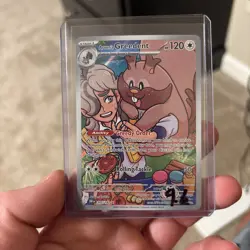 Pokemon Arven's Greedent Full Art Holo Card 205/182 DR1N 2023 English - Image 1