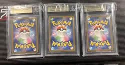 2023 Pokemon TCG Japanese SV 151 Holo Graded 3-Card Lot Pikachu, Mewtwo Squirtle - Image 2