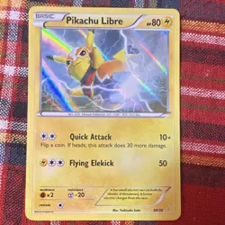 Pokemon TCG Pikachu Libre XY 14/30 Regular & 30/30 Holo 2-Card Lot - Image 2