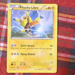 Pokemon TCG Pikachu Libre XY 14/30 Regular & 30/30 Holo 2-Card Lot - Image 5