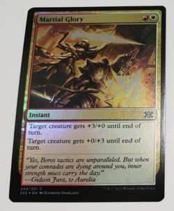 MTG Martial Glory 249 2X2 Double Masters 2022 Foil Common NM x1 - Image 1