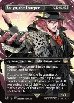 Ardyn the Usuper (315) - Borderless - MtG Final Fantasy - NM - - Image 1