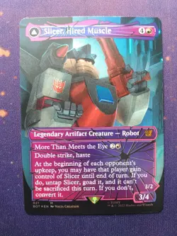 Slicer, Hired Muscle Shattered Glass Universes Beyond: Transformers (BOT) Foil - Image 1