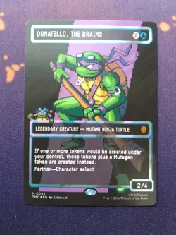 Donatello, the Brains (0085) (Borderless) (Surge Foil) Commander - Image 1