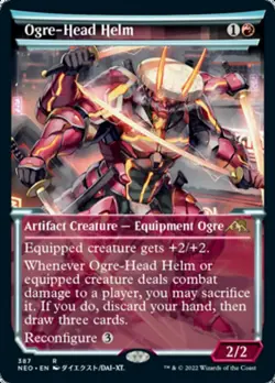 Ogre-Head Helm x4 - Showcase - Kamigawa Neon Dynasty - NEO - Image 1