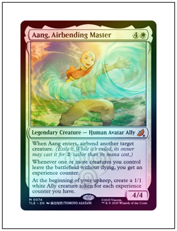 Aang, Airbending Master, Foil, Avatar, Magic MTG NM - Image 1